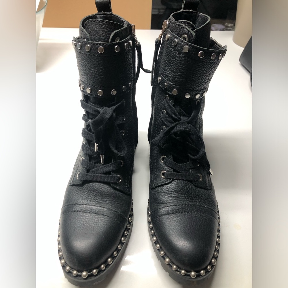 Sam Edelman studded combat boots